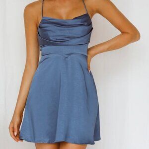 EXQUISITE NIGHT DRESS BLUE - Hello Molly - Medium